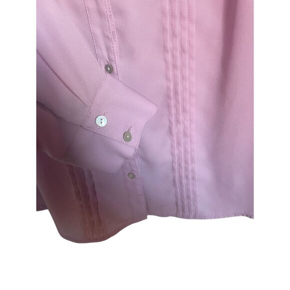 Nanette Lepore Sugar Plum Blouse Top Pleated Button down lace Detail M - Picture 6 of 12